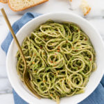 Roasted Broccoli-Pepita Pesto Pasta (vegan, gluten-free)