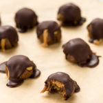 Peanut Butter Cacao Crunch Date Caramel Truffles