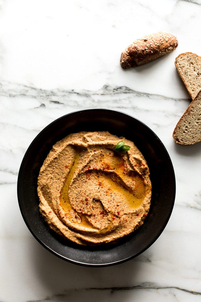 Smoky Eggplant and White Bean Hummus