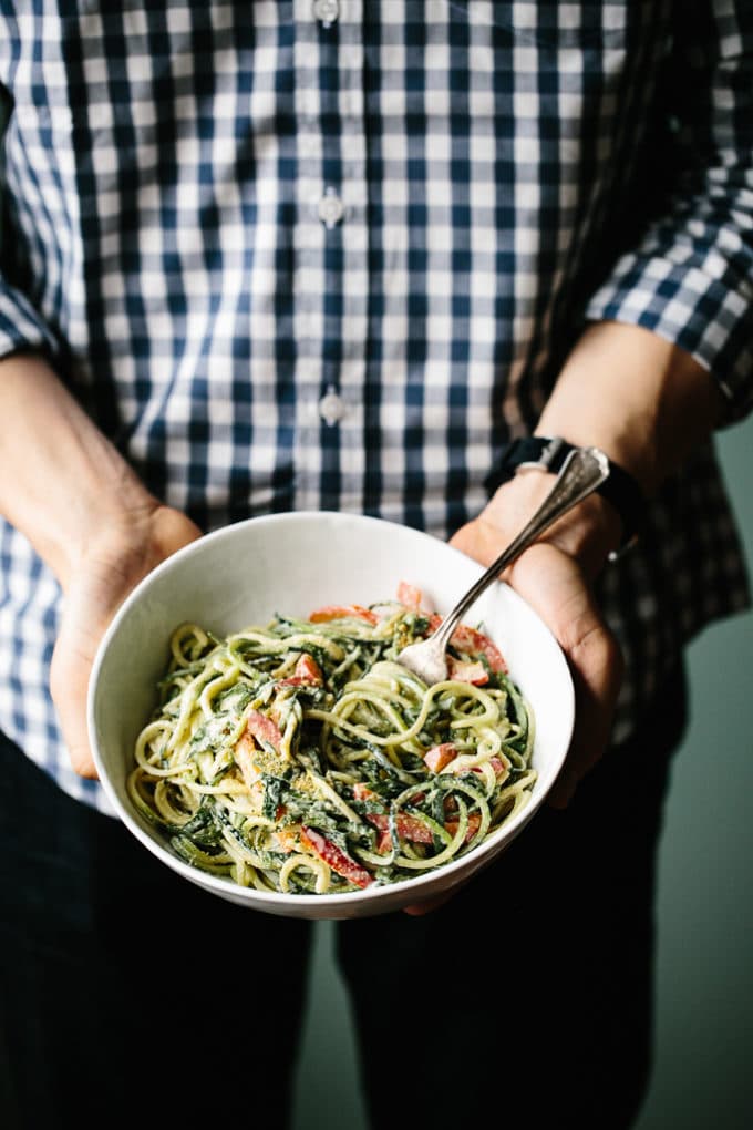 Zucchini Noodles - Vegan & Gluten-free, Raw option - Tasty Yummies