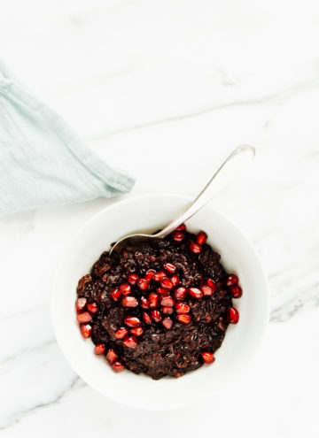 Vegan Creamy Coconut Black Rice Pudding