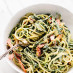 Raw Power Zucchini Pasta with Hemp Seed Alfredo Sauce