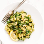 Lemony-Garlic White Bean Salad with Hemp Seed Pesto