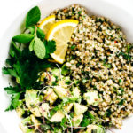 Green Goddess Revitalization Bowl with Herbed Buckwheat, Avocado & Microgreens