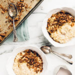 Maple Millet Porridge with Candied Coconut-Walnut Topping