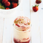 Almond Butter Strawberry Jam Swirl Smoothie