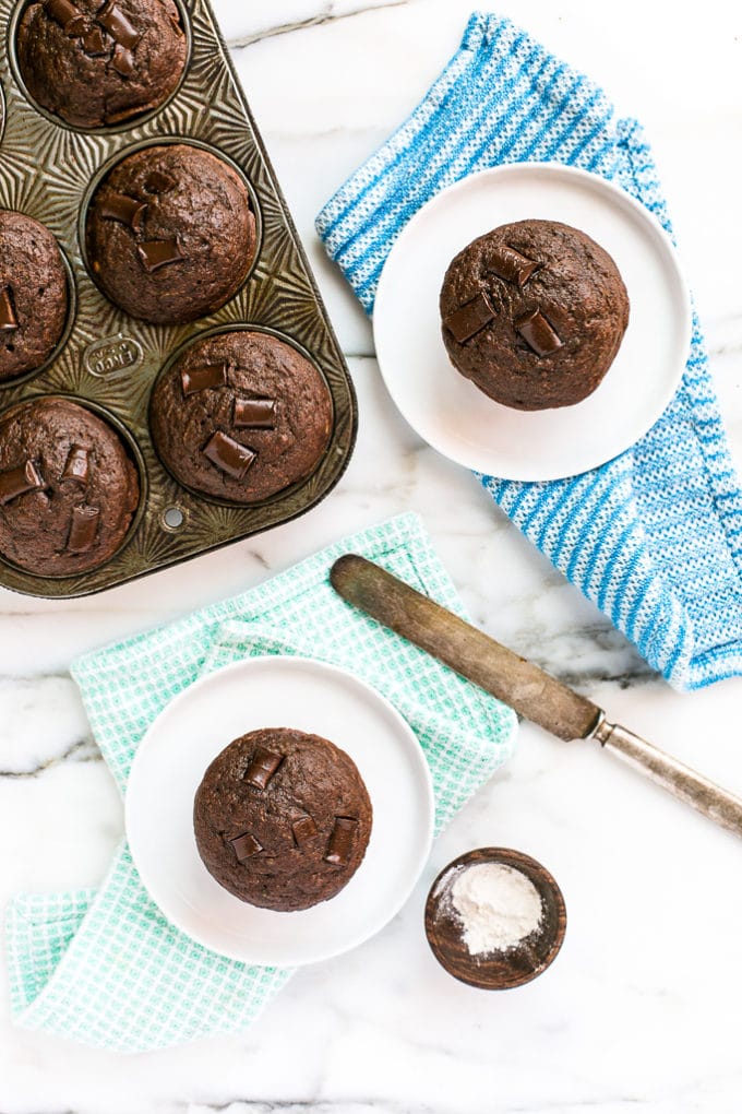 Double Chocolate Zucchini Muffins from the Love + Lemons Cookbook