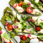 Green Split Pea + Spinach Pizza Crust | Vegan + Gluten-Free