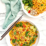 Root Vegetable Noodle Salad with Sesame-Almond Dressing