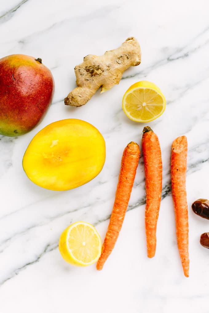 Uplifting Mango, Carrot & Ginger Smoothie