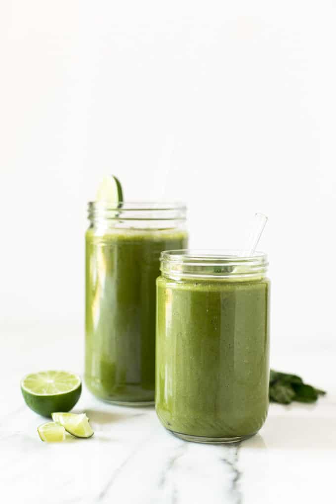 Matcha Mojito Smoothie | Sweet, refreshing, and energizing!