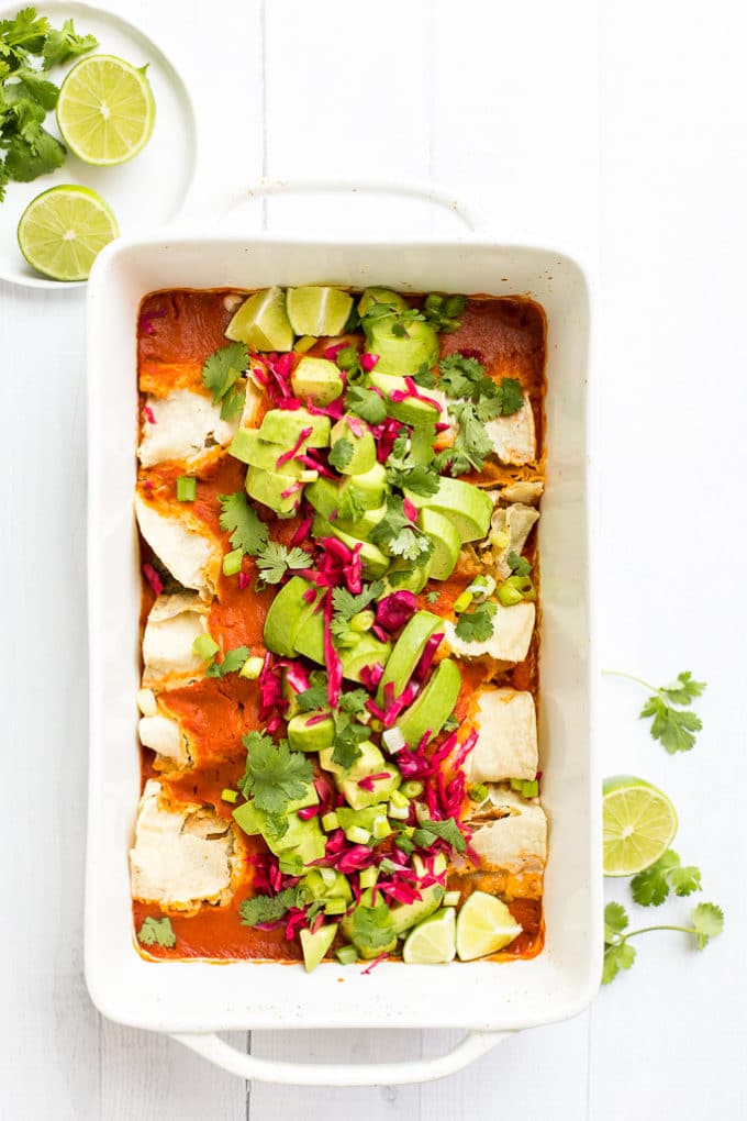 Best Vegan Enchiladas from Minimalist Baker's Everyday Cooking