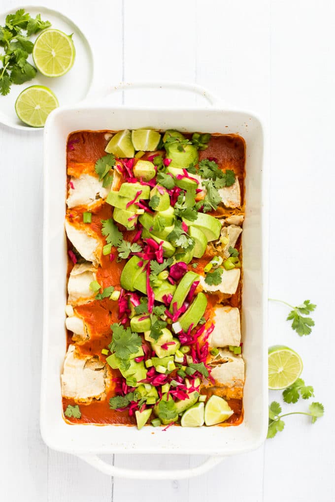 Best Vegan Enchiladas from Minimalist Baker's Everyday Cooking