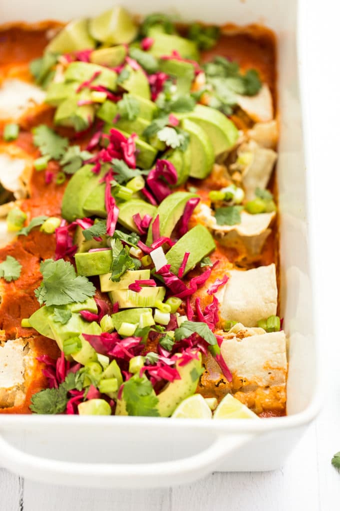 Best Vegan Enchiladas from Minimalist Baker's Everyday Cooking