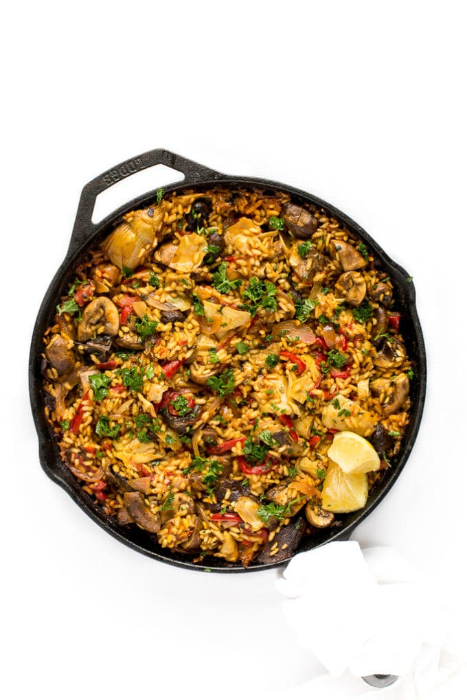 Vegan Mushroom Paella