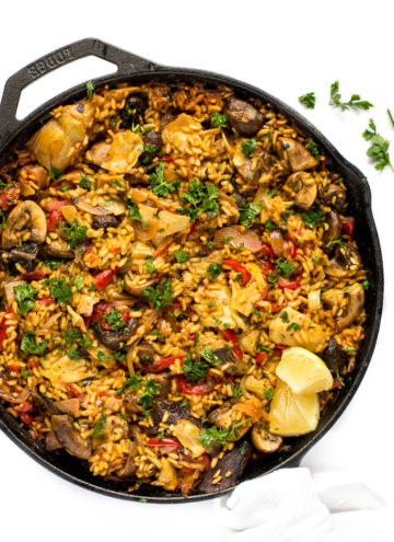 Vegan Mushroom Paella