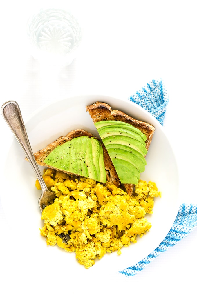 Vegan Scrambled Eggs Made With Aquafaba Blissful Basil