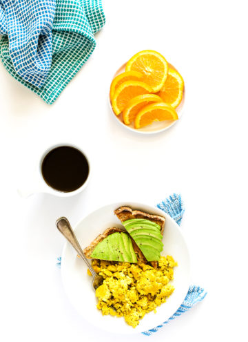 Vegan Scrambled "Eggs" Made with Aquafaba | These "eggs" are actually scrambled and they taste just like the "real" thing!