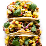 BBQ Cauliflower Tacos with Pineapple Salsa | Vegan, Gluten-Free