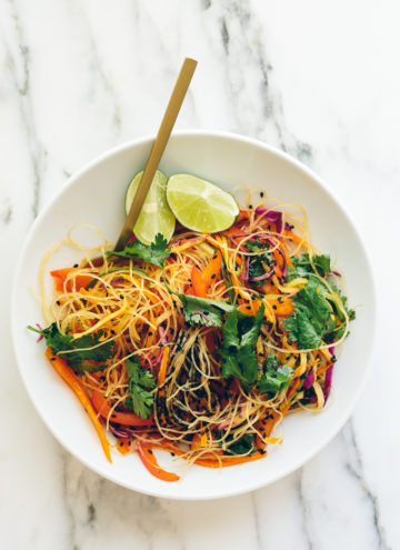 Rainbow Glass Noodle Salad with Chile-Lime Vinaigrette