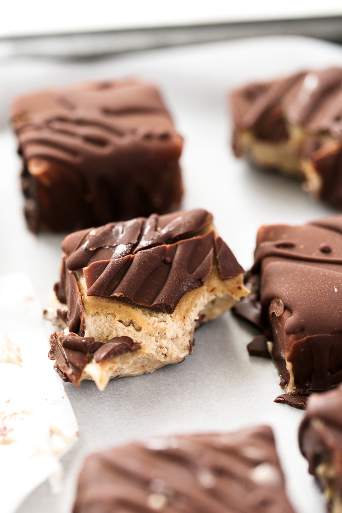 Salted Caramel-Cashew Chocolate-Covered Ice Cream Bars (Vegan)