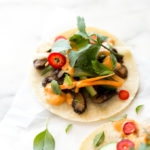 Shiitake Bánh Mì Tacos with Smoky Sriracha Cashew Aioli