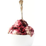 Strawberry Ice Cream with Berry Swirl | Vegan, No-Churn