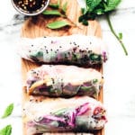 Rainbow Summer Rolls with Chile-Garlic Tofu