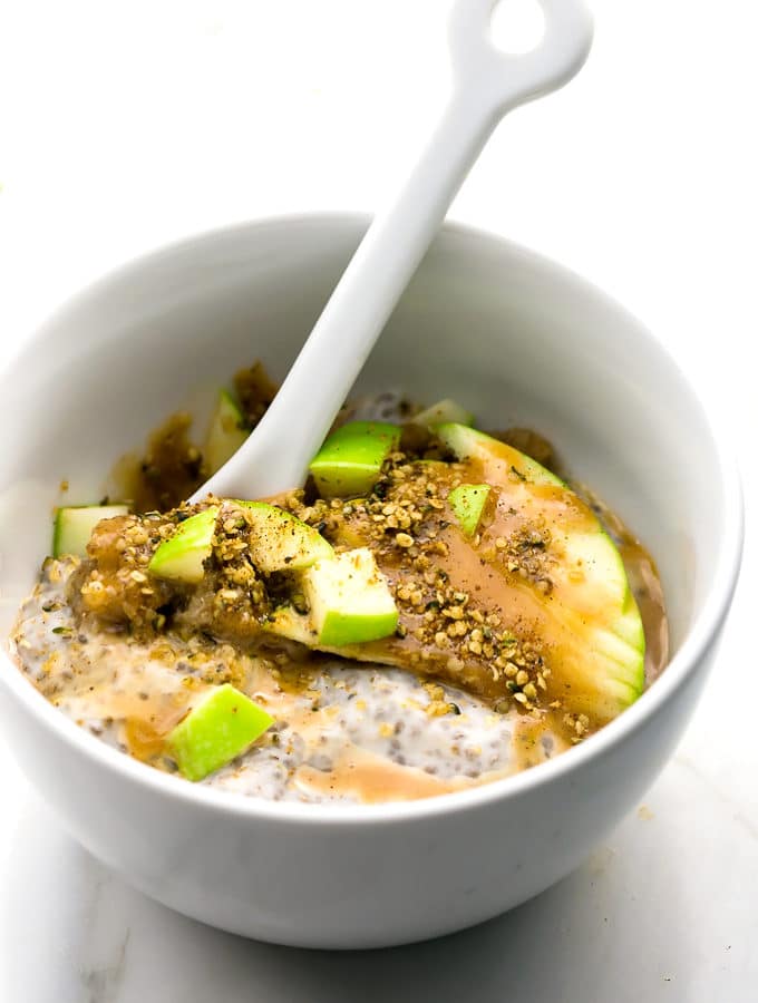 Caramel Apple Pie Chia Seed Pudding Parfait (Vegan)