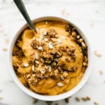 Sweet Potato Breakfast Nice Cream with Cinnamon-Sunflower Crumble