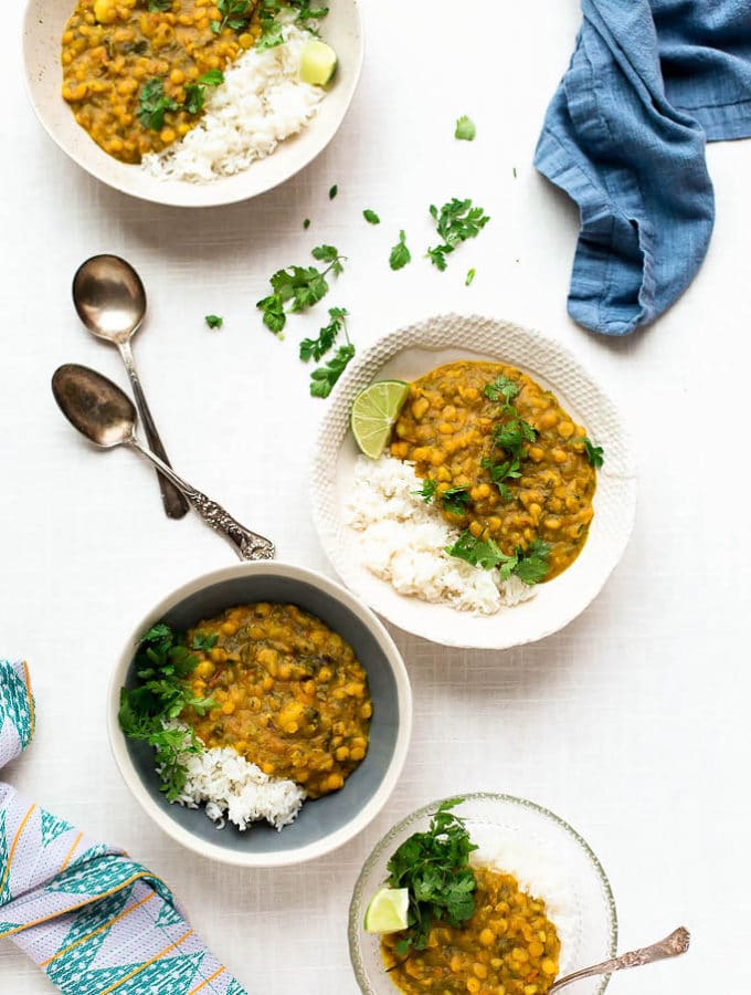 Yellow Split Pea, Kale + Potato Curry