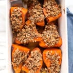 Baked Sweet Potatoes with Sunflower-Pecan Crumble | Vegan