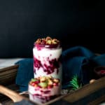 Vegan Cranberry-Pecan Yogurt Parfaits