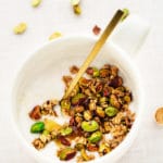 10-Minute Easy Vegan Pistachio Granola