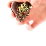 Love Wins Chocolate-Covered Date Caramel Hearts