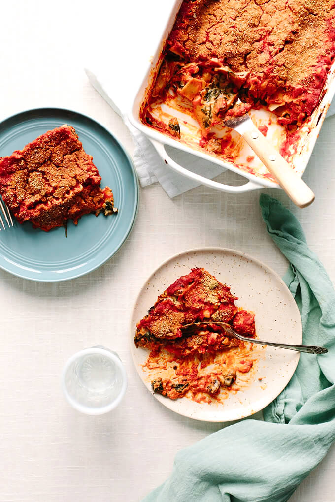 Creamy Mushroom Lasagna from One Part Plant by Jessica Murnane