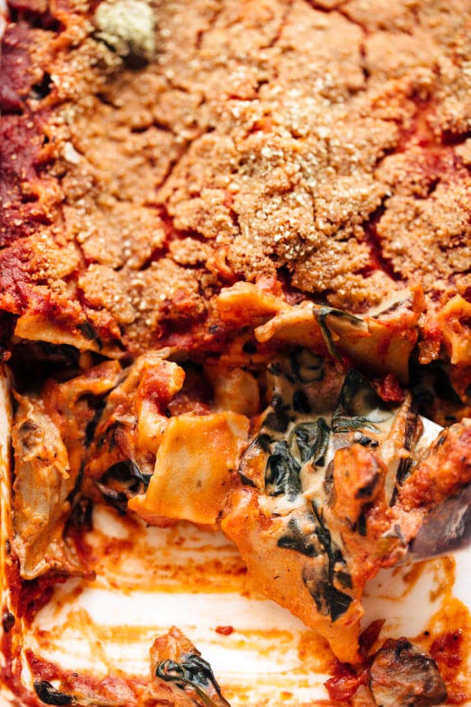 Creamy Mushroom Lasagna from One Part Plant by Jessica Murnane