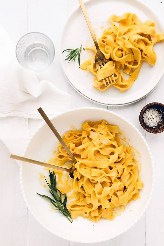 VEGAN SWEET POTATO CREAM PASTA
