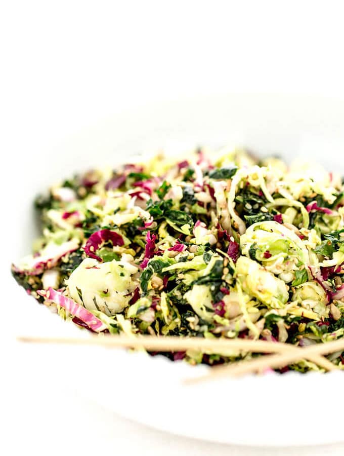 Superseeded Brussels Sprout and Kale Detox Salad