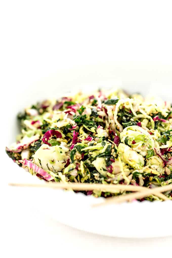 Superseeded Brussels Sprout and Kale Detox Salad