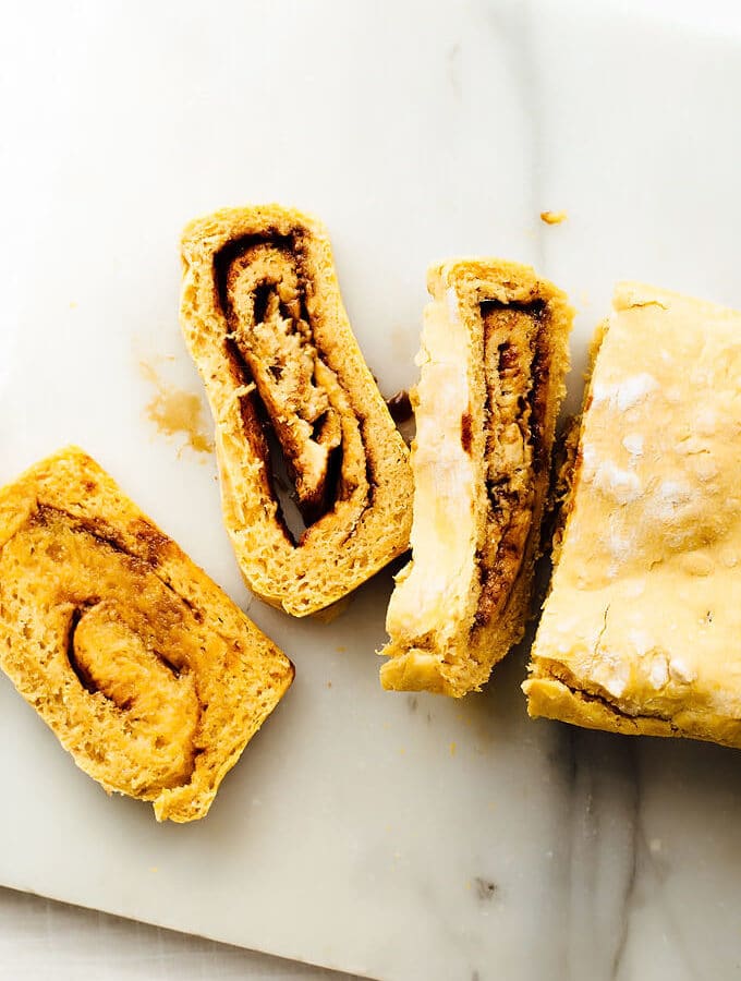 Sweet Potato Cinnamon Swirl Bread