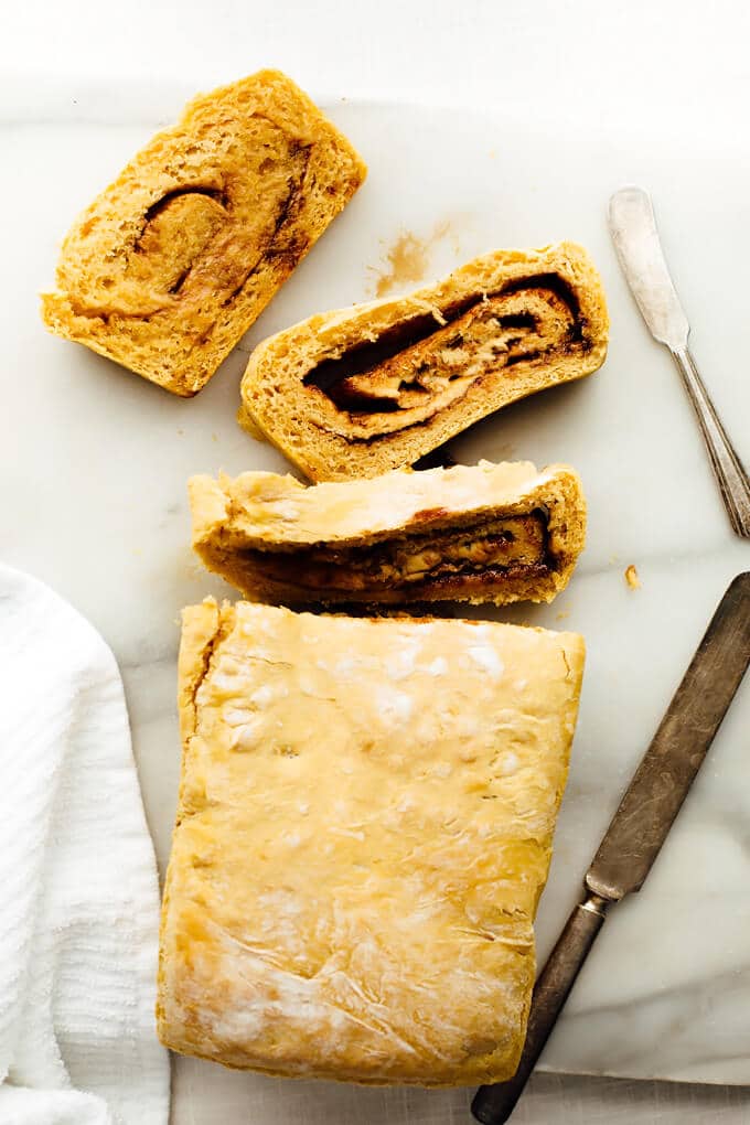 Sweet Potato Cinnamon Swirl Bread