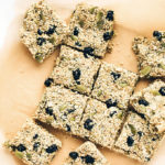Chewy Vegan Blueberry Millet-Quinoa Snack Bars