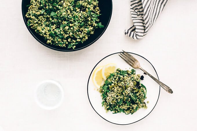 Sorghum Protein Pesto Power Salad