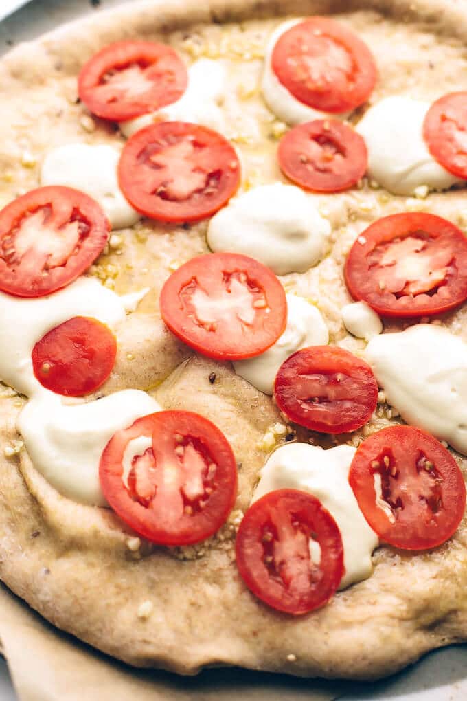 Vegan Caprese Pizza