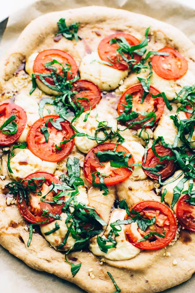 Vegan Caprese Pizza