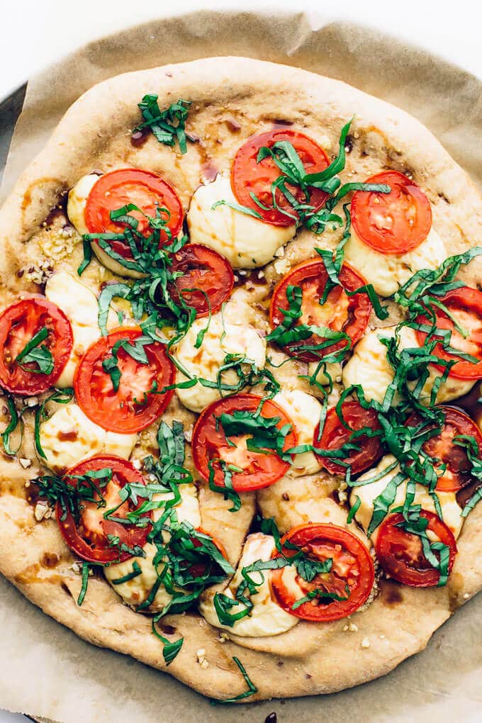 Vegan Caprese Pizza