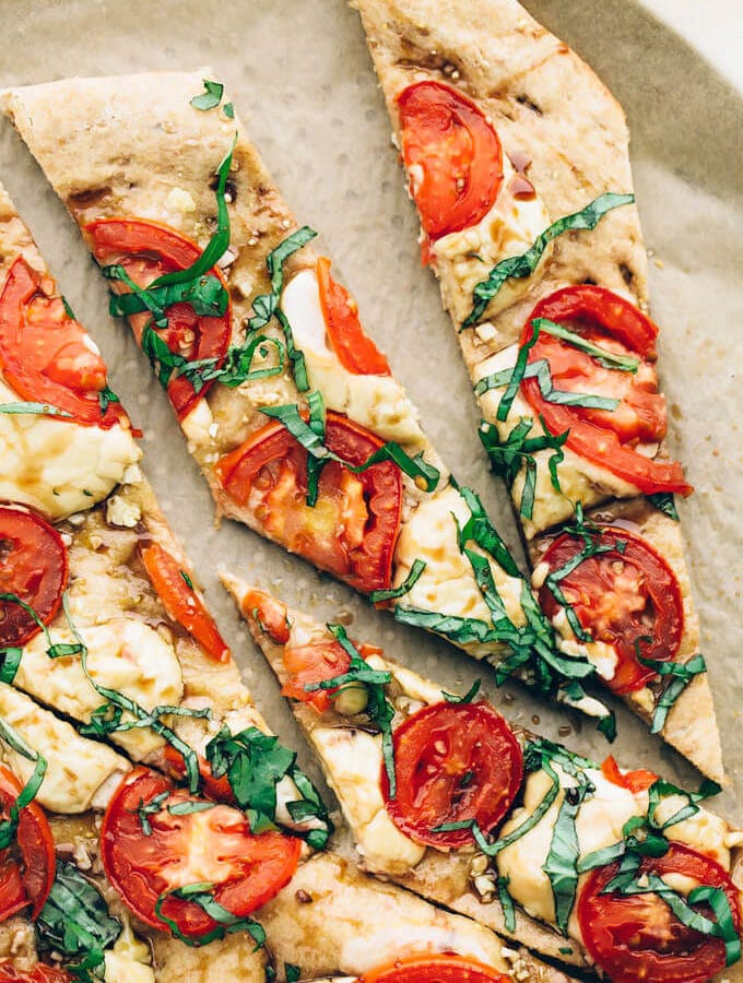 Vegan Caprese Pizza