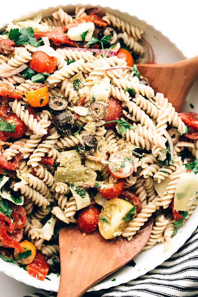Easy Vegan Italian Pasta Salad Blissful Basil
