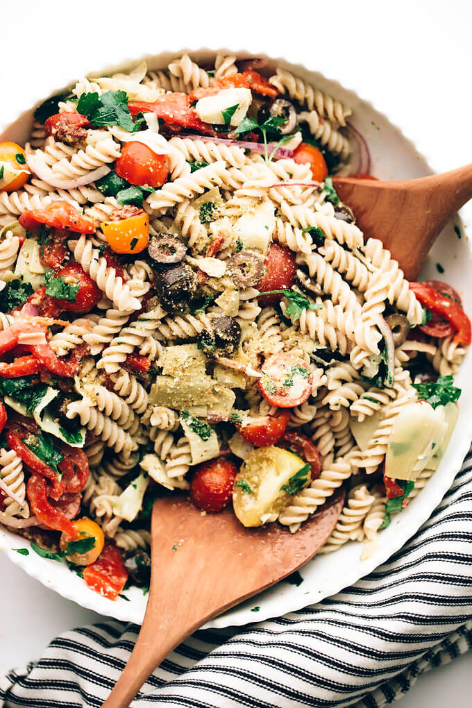 Easy Vegan Italian Pasta Salad